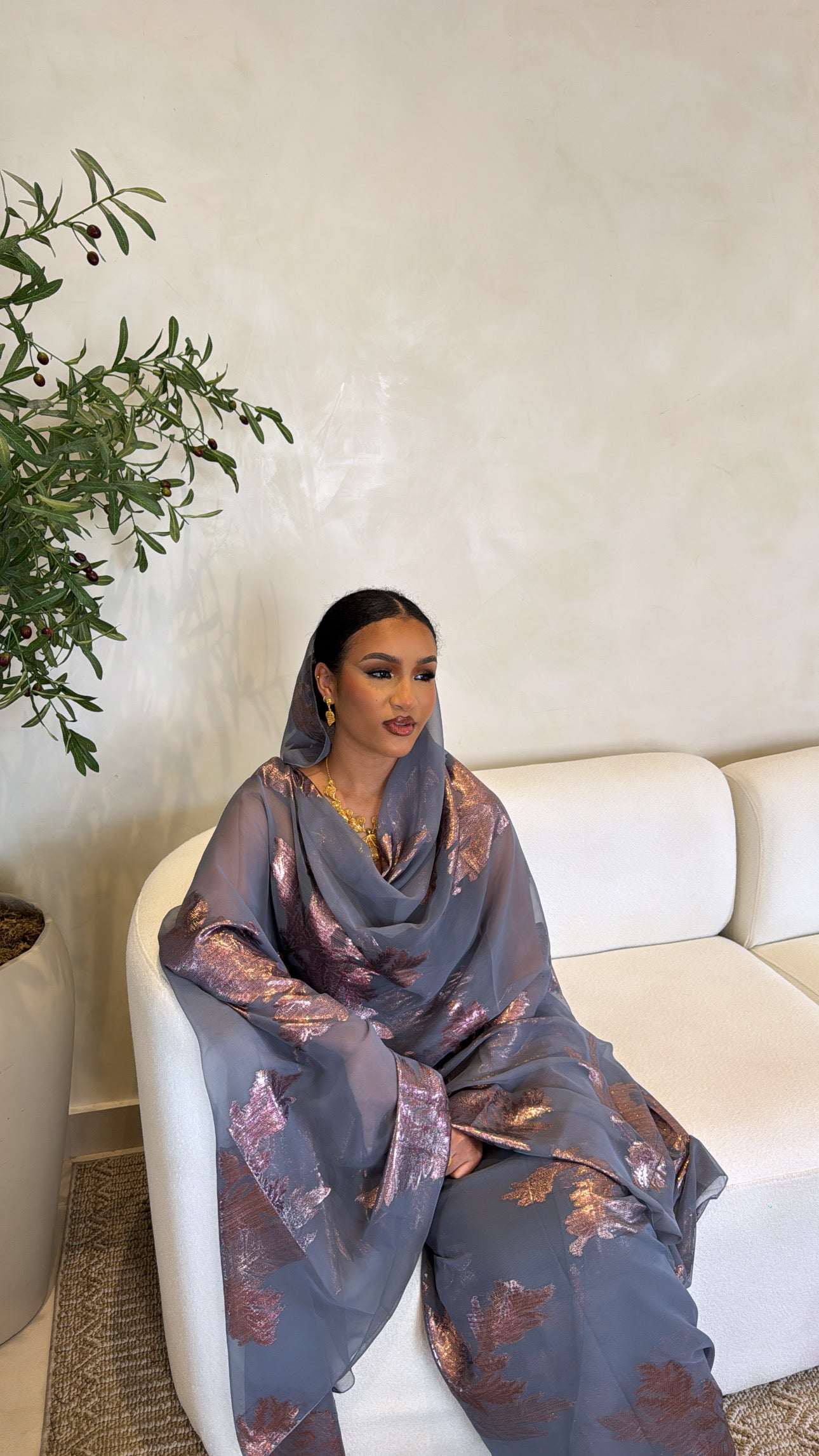 Metallic Silk Laffaya